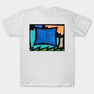 Abstract Summer Cabana By The Pool T-Shirt